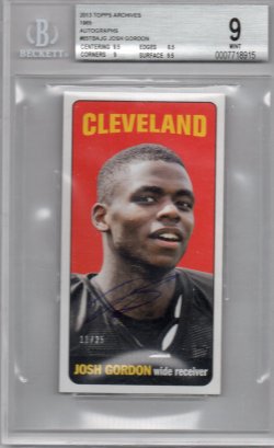 2013 Topps Tall Boy Josh Gordon