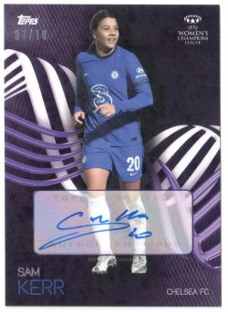 2021 Topps UEFA Womens Champions League Autograph /10 Sam Kerr