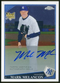 2009 Topps Chrome Autograph Mark Melancon