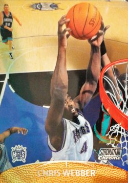 1999-00  Stadium Club Chrome First Day Issue Chris Webber #ed 43/100