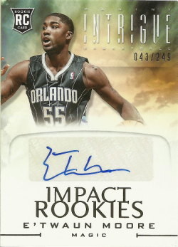 2012 Panini Intrigue ETwaun Moore Impact Rookies Autograph