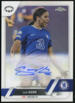 2022-23 Topps 2022-23 Topps Chrome UEFA Womens Champions League Autographs Sam Kerr