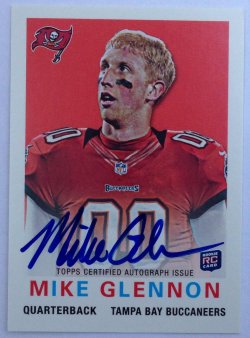 2013 Topps Mini Mike Glennon Buccaneers Rookie Football Card #5 at