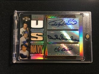 2007 Topps Triple Threads Ralph Kiner/Duke Snider/Yogi Berra