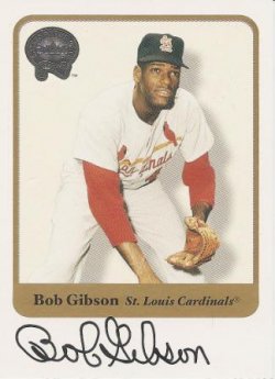 2001 Fleer Greats of the Game Autographs Bob Gibson