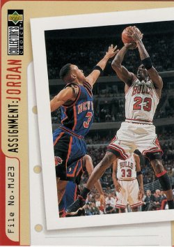 1996 Upper Deck Collectors Choice Michael Jordan Assignment Jordan