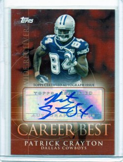 2009 Topps Topps Patrick Crayton Career Best Auto