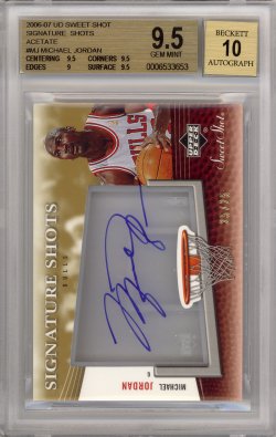 2006-07 Upper Deck Sweet Shot Signature Shots Acetate #MJ Michael Jordan