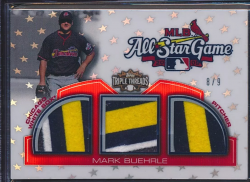 2010 Topps Triple Threads Mark Buehrle Triple All-Star Game Patch