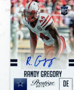 2015 Panini Prestige Randy Gregory Auto