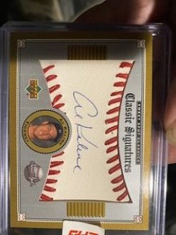 2002 Upper Deck sweet spot classic auto al kaline