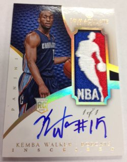 2012-13 Panini Immaculate Kemba Walker Logo Shield RPA