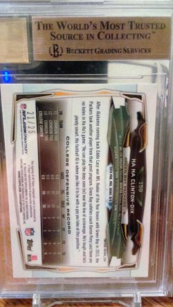 2014 Topps Chrome Black Refractor Autograph HaHa Clinton-Dix
