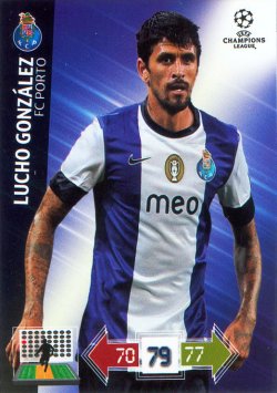 2012-2013 Panini UEFA Champions League Adrenalyn XL 2012-2013 Lucho Gonzalez