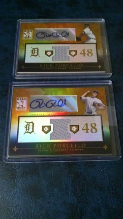 2010 Topps tribute Rick Porcello autos