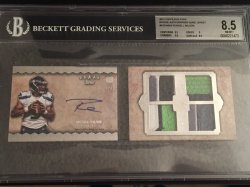 2012 Topps Topps Five Star Rookie Autographed Quad Jersey #FSFA4RW Russell Wilson