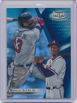    Ronald Acuna 2018 Topps Gold Label Class 1 Blue RC /150