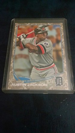 2013 Topps  Austin Jackson camo