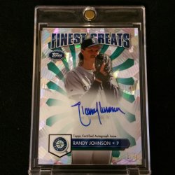 2014 Topps Finest Greats Atomic Refractor Autograph Randy Johnson