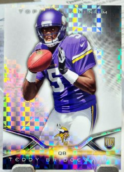 2014 Topps Platinum Teddy Bridgewater Rookie XFractor 