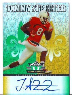 2012 Leaf Valiant Rookie Autographs Tommy Streeter