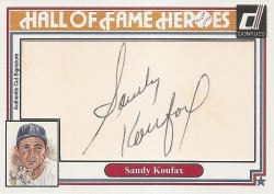 2015  Custom Hall of Fame Heroes Autographs Sandy Koufax