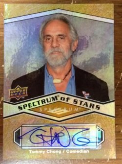 2009 Upper Deck Spectrum Tommy Chong Spectrum of Stars Auto