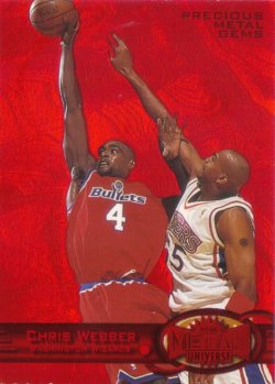 1997-98 Fleer Metal Universe Precious Metal Gems Chris Webber #ed 83/100