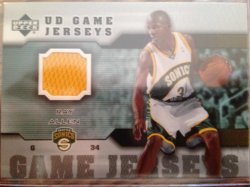2005-2006 Upper Deck  Ray Allen [UD Game Jerseys] #GJ-RA