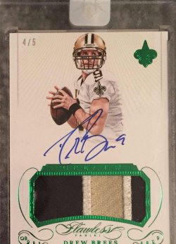 2015 Panini Flawless Drew Brees Flawless  Greats Auto Patch
