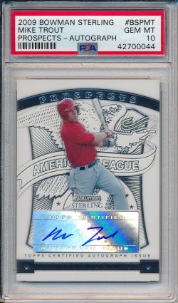 2009 Bowman Sterling Mike Trout