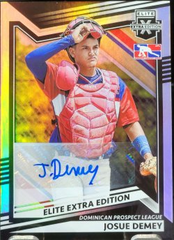 2022 Panini Elite Extra Edition Josue Demey Base Signatures