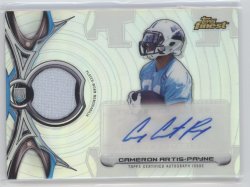    2015 Cameron Artis-Payne Topps Finest Patch Refractor Auto RC   Panthers #RRAP-CA 21C1035