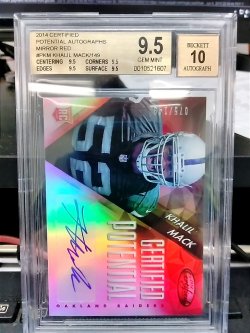 Khalil Mack Oakland Raiders Autographed 2014 Panini Crown