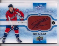 2015-2016 Upper Deck Ice Signature Swatches John Carlson