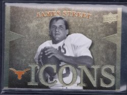 2011 Upper Deck University of Texas James Street Icons Insert