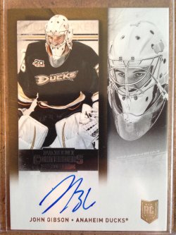 2013 Panini Panini Contenders John Gibson rookie ticket auto #218