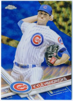 2017 Topps Chrome Blue Wave Refractor Kyle Hendricks