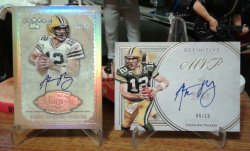 2012 & 20 Topps Five Star NFL MVP & Definitive XLV MVP Aaron Rodgers