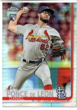 2019 Topps Chrome Ponce De Leon, Daniel - Prism Refractors