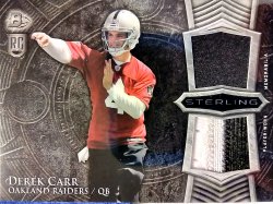 2014 Bowman Sterling Derek Carr Rookie Dual Relics
