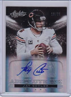    Cutler, Jay - 2013 Absolute Absolute Ink Spectrum Silver Autographs 15/25