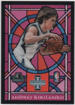 2012 Panini innovation Andrei Kirilenko Purple Stained glass
