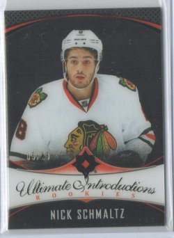 2016-17 Upper Deck Ultimate Nick Schmaltz Ultimate Introductions Black