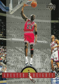1995-96 Upper Deck Greater Heights Michael Jordan
