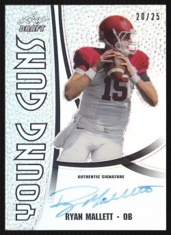 2011 Leaf Metal Draft Young Guns Prismatic Silver Ryan Mallett