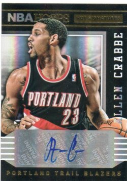 2014 Panini Hoops allen Crabbe auto