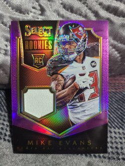 2014 Panini Select Mike Evans Rookies Jersey Prime Purple Prizm