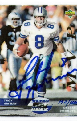 2003 Upper Deck Upper Deck Troy Aikman Porcelain Auto