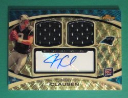 2010 Topps Finest Jimmy Clausen Dual-Relic/Auto Superfractor